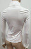 ANNE FONTAINE White Cotton Stretch Collared Formal Blouse Shirt Top FR36 UK8