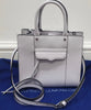 REBECCA MINKOFF White Leather Hand Held & Detachable Shoulder Strap Tote Bag