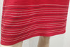 TED BAKER Deep Red Ribbed V Neck Sleeveless Stitch Detail Short Mini Dress UK12