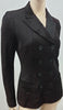 DONNA KARAN Deep Plum Purple Sheen Double Breasted Formal Blazer Jacket UK10