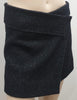 ISABEL MARANT ETOILE Charcoal Grey Wool Blend Wrap Short Mini Skirt FR40 UK12