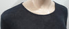 T ALEXANDER WANG Charcoal Grey Jeseywear Keyhole Rear Long Sleeve T-Shirt Top