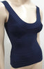 HERVE LEGER Navy Blue KATIE Scoop Neck Sleeveless Bandage Bodycon Top XS