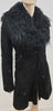 TEMPERLEY LONDON Black Sheepskin Collared Embroidered Winter Jacket Coat UK8