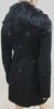 TEMPERLEY LONDON Black Sheepskin Collared Embroidered Winter Jacket Coat UK8