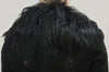 TEMPERLEY LONDON Black Sheepskin Collared Embroidered Winter Jacket Coat UK8