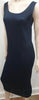 PLEATS PLEASE ISSEY MIYAKE Navy Blue Pleated Sleeveless Midi Dress 2 UK10/12