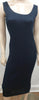 PLEATS PLEASE ISSEY MIYAKE Navy Blue Pleated Sleeveless Midi Dress 2 UK10/12