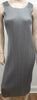 PLEATS PLEASE ISSEY MIYAKE Silver Grey Pleated Sleeveless Midi Dress 3 UK12