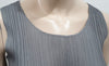 PLEATS PLEASE ISSEY MIYAKE Silver Grey Pleated Sleeveless Midi Dress 3 UK12