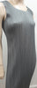 PLEATS PLEASE ISSEY MIYAKE Silver Grey Pleated Sleeveless Midi Dress 3 UK12