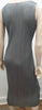 PLEATS PLEASE ISSEY MIYAKE Silver Grey Pleated Sleeveless Midi Dress 3 UK12