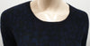 CRUMPET Blue & Black Cashmere Animal Print Long Length Jumper Sweater Top S