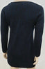 CRUMPET Blue & Black Cashmere Animal Print Long Length Jumper Sweater Top S