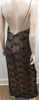 VERDE VERONICA Silver Beige Leopard Black Lace Nightdress Slip Dress UK14 BNWT