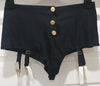 AGENT PROVOCATEUR KNICKERS FOREVER Black Cotton Suspender Briefs S BNWT