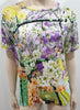 MARY KATRANTZOU Multi-Colour Modal Floral Print Short Sleeve T-Shirt Tee Top S