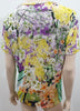 MARY KATRANTZOU Multi-Colour Modal Floral Print Short Sleeve T-Shirt Tee Top S