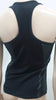 BODYISM Black Sheen Panel Round Neck Sleeveless Activewear Gym Yoga Vest Top M