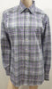 ETRO MILANO Menswear Purple & Black Checked Casual Shirt Top Sz:41