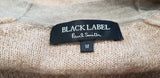 PAUL SMITH BLACK LABEL Peach Beige Mohair Wool Long Length Cardigan Coat M