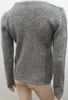 ISABEL MARANT Grey Mohair Blend Perforated Detail Long Sleeve Jumper Sweater M