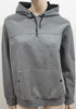 SANDRO Women's Grey Cotton Blend Casual Hooded Hoodie Sweatshirt Sweater Top L