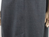 TOAST Women's Grey Wool Stretch Collared Sleeveless Lined Shirt Coat Dress UK12