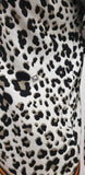 ICE ICEBERG Cream Black & Grey Silk Cotton Animal Print Jumper Sweater Jumper M