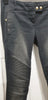 BALMAIN PARIS Grey Cotton Blend Skinny Denim Biker Jeans Trousers Pants 40 UK12