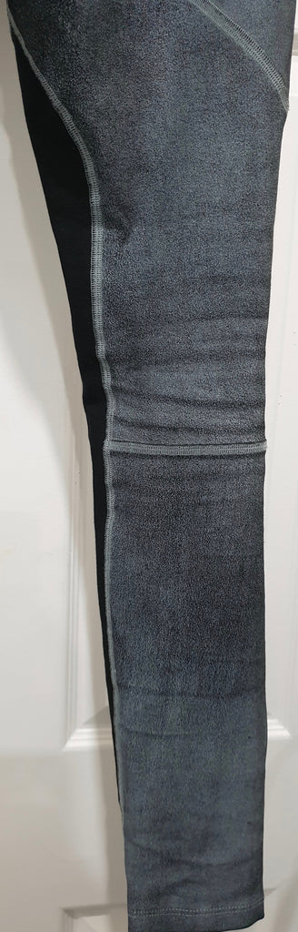 RAG & BONE Women's Blue Leather & Black Panel Skinny Leggings Trousers Pants 27