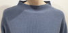 CHLOE Pale Powder Blue Wool Ribbed Button Flare Cuff Jumper Sweater Top M/L