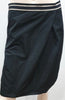 JIGSAW Women's Black Sheen Pleated Front Short Length Pencil Skirt UK 12 US8