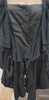 MARITHE FRANCOIS GIRBAUR DE JEAN Black Wool Large Collar Pleated Jacket Coat L