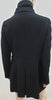 MARITHE FRANCOIS GIRBAUR DE JEAN Black Wool Large Collar Pleated Jacket Coat L