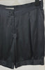 VANESSA BRUNO Designer Black 100% Silk Pleated Formal Evening Shorts 38 UK10