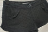 PAUL & JOE Black 100% Cotton Floral Embroidered Lined Shorts Hot Pants 40 UK12