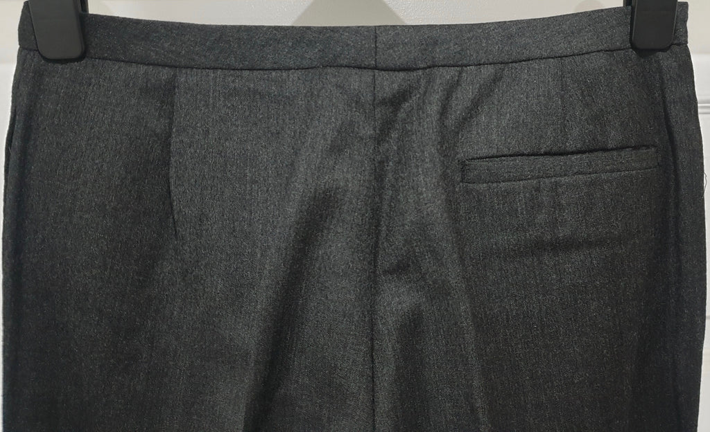 MIU MIU Women's Virgin Wool Formal Slim Tapered Leg Trousers Pants 44 UK12