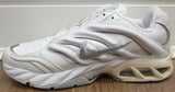 NIKE MAX AIR Women's White Blue Grey Leather & Fabric Sneakers Trainers 39 UK5.5