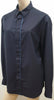 ARMANI COLLEZIONI Menswear Navy Blue Cotton Contrast Trim Formal Shirt L
