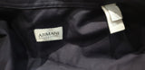 ARMANI COLLEZIONI Menswear Navy Blue Cotton Contrast Trim Formal Shirt L
