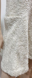 THEYSKENS THEORY Cream & Silver Textured Fabric Short Length Mini Dress 4 UK8