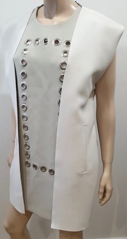 J BRAND Pale Blue 100% Linen V Neck Sleeveless Long Length Maxi Dress XS