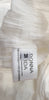 DONNA IDA Winter White Cotton High Neck Pleated Crinkle Fabric Fitted Blouse Top