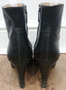 PRADA Women's Black Leather Zip Fastened High Heel Ankle Boots 39 UK6