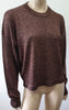 ISABEL MARANT Copper Metallic Fine Knit Long Sleeve Jumper Sweater Top 40 UK12