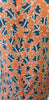 MIU MIU Navy Blue Orange Red Silk Star Print Collar Sleeveless Blouse Shirt 42