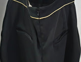 RACHEL RACHEL ROY Black Sleeveless Gold Trim Backless Evening Jumpsuit 4 UK8