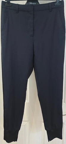 3.1 PHILLIP LIM Khaki Green Cotton Blend Tapered Crop Capri Trousers Pants 4 UK8