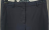 3.1 PHILLIP LIM Navy Blue Wool Stretch Black Cuff Hem Crop Capri Trousers Pants